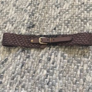 LOFT brown braided belt